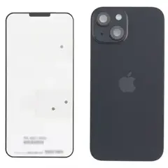 Back Glass With Steel Plate With Wireless NFC Charging MagSafe Magnet &amp; Flashlight Flex Compatible For IPhone 15 (Genuine OEM) (Black)