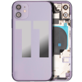 Back Housing W/ Small Components Pre-Installed Compatible For iPhone 11 (Used OEM Pull: Grade A) (Purple)