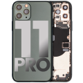 Back Housing W/ Small Components Pre-Installed Compatible For iPhone 11 Pro (Used OEM Pull: Grade A) (Matte Midnight Green)