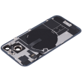 Back Glass With Steel Plate With Wireless NFC Charging MagSafe Magnet & Flashlight Flex Compatible For iPhone 15 (Used OEM Pull: Grade A) (Blue)