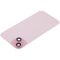 Back Glass With Steel Plate With Wireless NFC Charging MagSafe Magnet & Flashlight Flex Compatible For iPhone 15 Plus (Used OEM Pull: Grade A) (Pink)