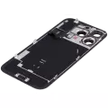 Back Glass With Steel Plate With Wireless NFC Charging MagSafe Magnet & Flashlight Flex Compatible For iPhone 16 Pro (Used OEM Pull: Grade A) (Desert Titanium)